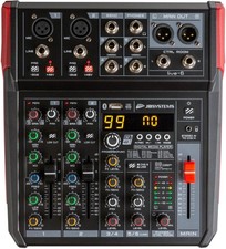 B-WARE JB Systems Live-6 Mixer 4 Kanal USB Bluetooth Mic Line MP3 Media Player