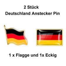 2 Stück Deutsche Flaggen Pin