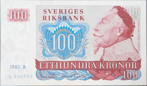 Schweden banknote 100 - 100, schw