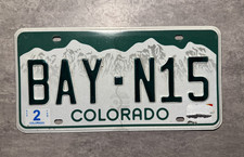 USA Nummernschild Kennzeichen License Plate Colorado #