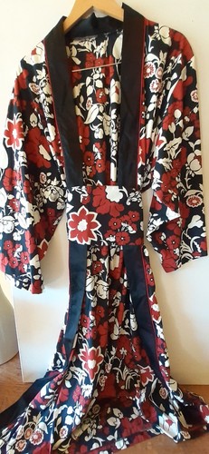 Kenzo kimono schwarz gemustert - kenzo,