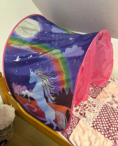 Kinder pop bettzelt einhorn - pop-up,