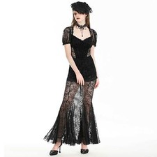 DARK IN LOVE Gothic Kleid Lang