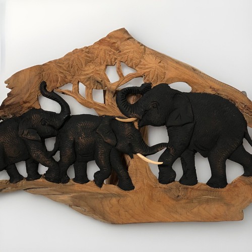 Elefant teakholz wanddeko für - wanddeko,