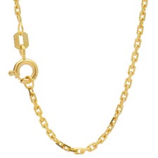 Goldkette Ankerkette diamantiert Halskette 1,8 mm 333-8 Karat Gold