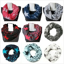 Sterne Schlauchschal Rundschal Loop Damen Halstuch Loopschal Mund Nase Maske