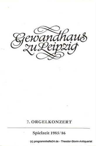 Programmheft orgelkonzert - programmheft,