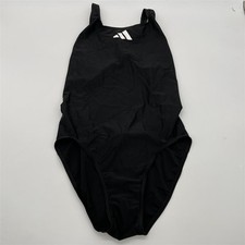 adidas Damen 3 Bar Logo Badeanzügo, Black/White, 38