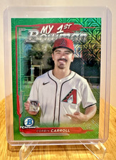 2024 Bowman Chrome My 1st Bowman Corbin Carroll Green Mojo Refractor /99 #M1B-13