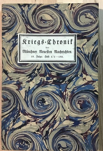 Kriegs chronik der - der, münchner