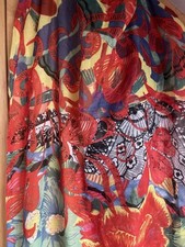 Desigual Chiffon Schal grosses Tuch BOHO Pareo Umhang 110x190cm XL TOP wNeu
