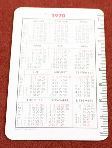 Ddr taschenkalender 1970 - taschenkalender,