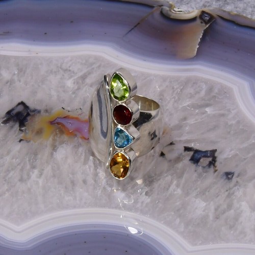 Citrin ring 925er silber - ring,,