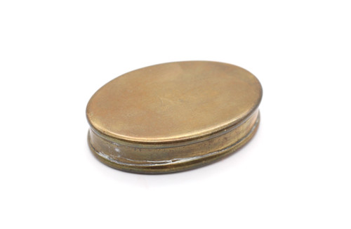 Antike pillendose dose - dose, messing