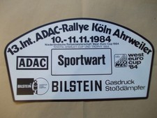 Rallye Schild  ADAC-Rallye