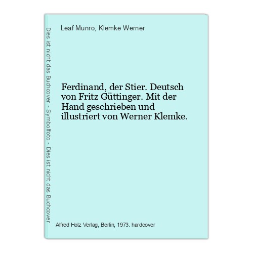 Ferdinand der stier deutsch - ferdinand,,