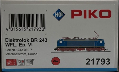Piko 21793 lok 243 019 - piko, h0
