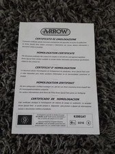 ARROW SPORTAUSPUFF ESD ABE EG GENEHMIGUNG FÜR MZ 125 SM SX MODELLE KOPIE