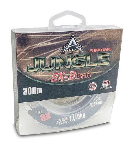 Anaconda jungle braid - jungle, sx-8