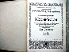 uralte Klavierschule um 1920