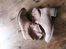 Damen Boots, Mjus, Stiefelette Gr. 41, bequem, braun, Leder, Absatz