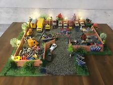 Diorama Top Schrottplatz und LED Beleuchtung Top HO Eisenbahn aus Vitrine, Top.