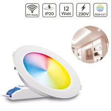 MiBoxer LED Einbaustrahler RGB+CCT 12W Ø180mm WiFi ready FUT066 Deckenleuchte
