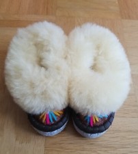 Baby Schuhe Lammfell NEU Leder