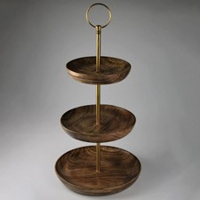 Etagere, braun, Mangoholz, 30