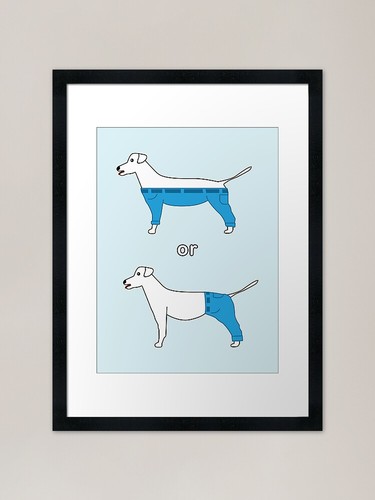 Hundehose dilemma gerahmter - hundehose,