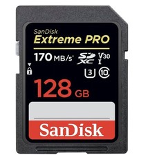 SanDisk Extreme PRO 128GB SD Karte, SDXC UHS-I Speicherkarte 170MB/s, UHS-1