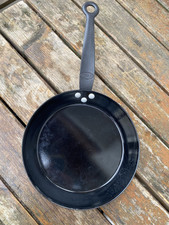Rösle Grillpfanne schwarz emailliert Ø 24 cm, mit Gussgriff