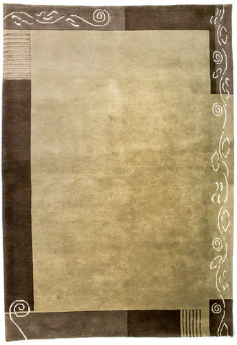 Modern carpet hand knotted