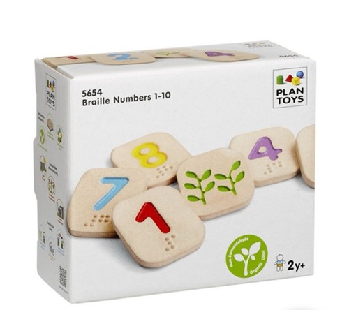Plan toys braille - braille, nummern