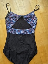 ballett tanz body trikot damen schwarz 
