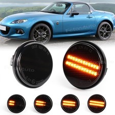 2x LED Schwarz Klar Blinker