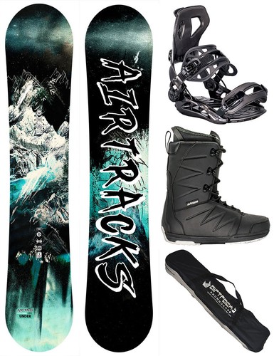 Snowboard set airtracks under - snowboard,