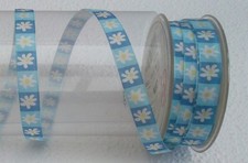 Dekoband hellblau blau mit