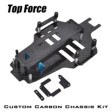 Carbon Chassis Umbau Upgrade Kit für Tamiya Top fürce EVO. 4WD Buggy Car