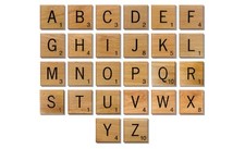 Hölzerne scrabble - hölzerne,