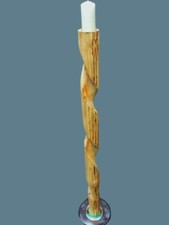 Kerzenhalter XXL Skulptur Deko Objekt Holz Kunst Design Handwerk