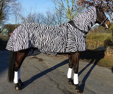 Fliegendecke Zebra mit Halsteil und Bauchlatz Unsere Meistverkaufte 95 - 165cm