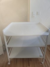 Wickelregal groß,  Geuther, weiß, Holz, verschiebbar, gebraucht, guter Zustand