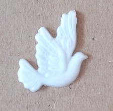 Wachsmotiv TAUBE weiß