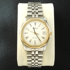 TISSOT PR 100 Quarz Armbanduhr 34 mm Datum neue Batterie Swiss Made Herren Uhr