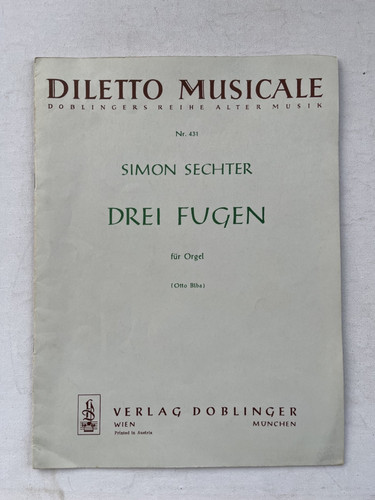 Noten sechter drei fugen - noten., sechter.
