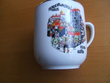 Tasse Haferl Hundertwasserhaus Wien  Porzellan neu Hassenpflug Austria