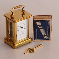 Matthew Norman Tischuhr Modell 1742 – London, Swiss Made, 17 Jewels Facettenglas