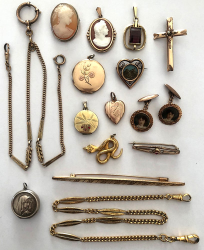 Teile antiker modeschmuck - teile,