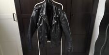 Lederjacke Totenkopf Skull Bikerjacke Motorradjacke Gr.50 M Black Premium EMP